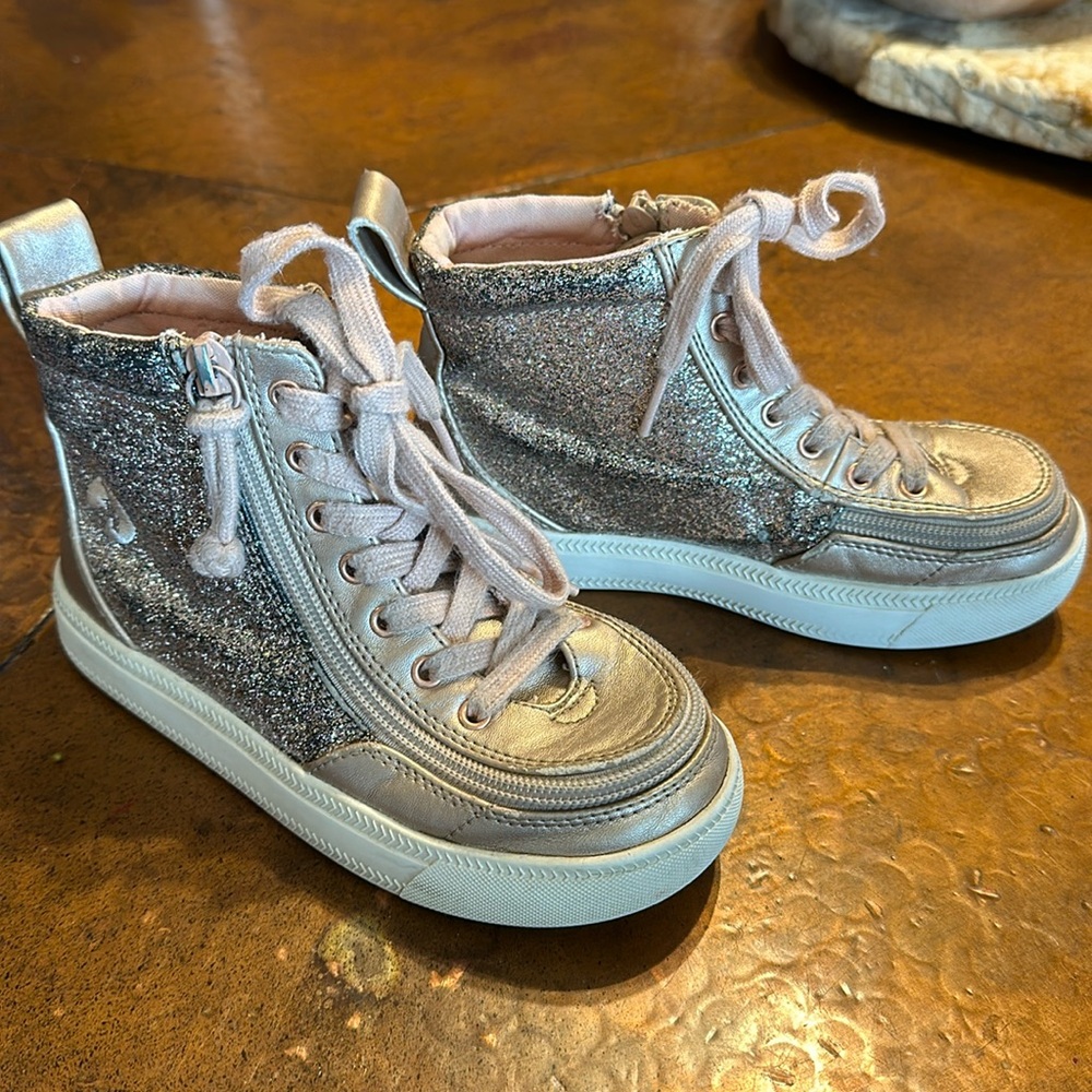 Rose gold Billy adaptive high tops size 12